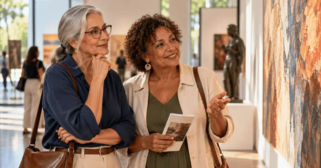 Mulheres 50+ compartilhando uma fase diferente da vida